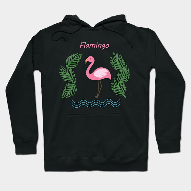 Flamingo Hoodie by valentinahramov